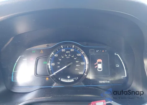 2018 Hyundai Ioniq Hybrid Blue из США, поврежденный, VIN KMHC65LC8JU073332